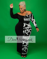 Split View Body-con Dress