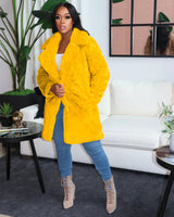 Surfin' Bird Faux Fur Coat