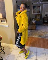 Surfin' Bird Faux Fur Coat