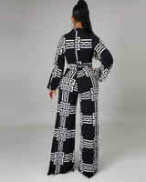 CHRISTINA AZTEC PRINT JUMPSUIT