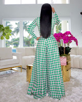 Houndstooth Maxi Pant Set