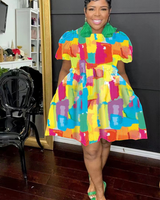 Full of Color Babydoll Dress