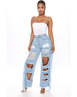 Krystal Fringe Denim Jeans