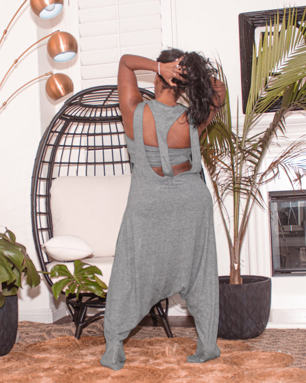 Harem jumpsuit with tube top