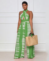 JUST FOR YOU PLUNGING NECKLINE JUMPSUIT