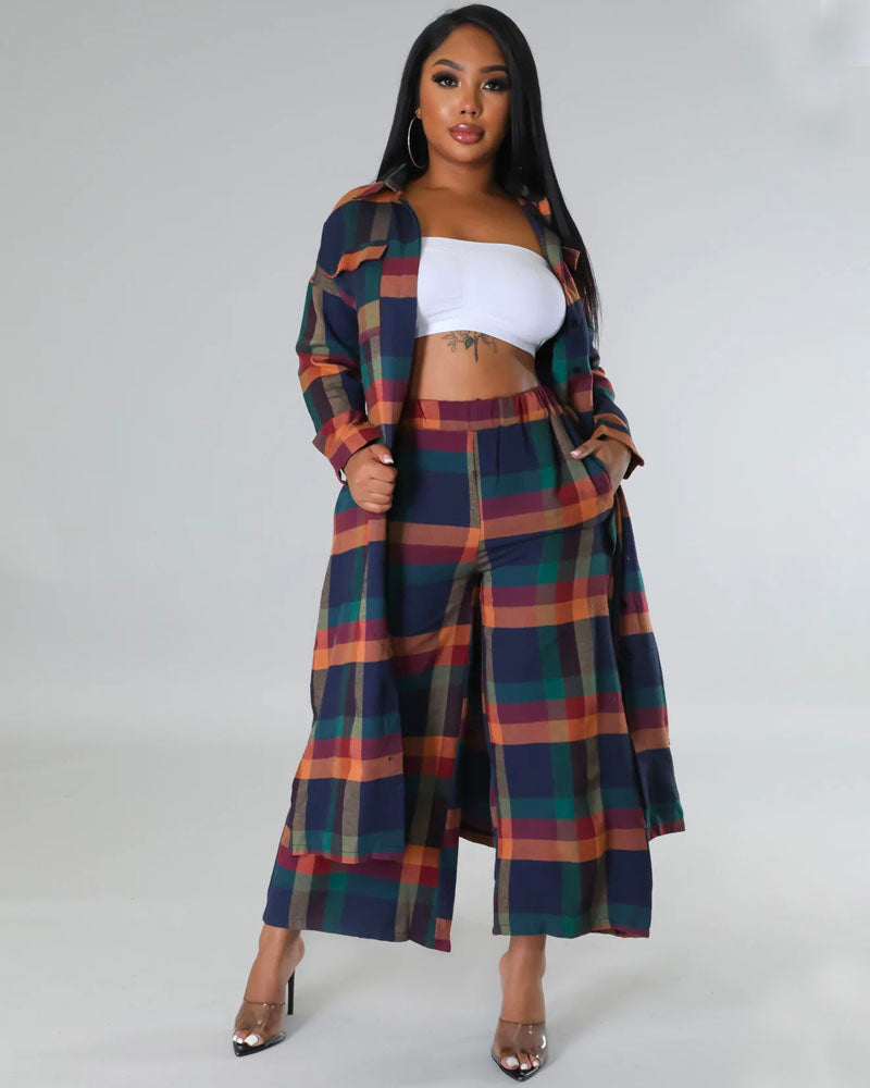 Everyday We Plaid 2pc Set